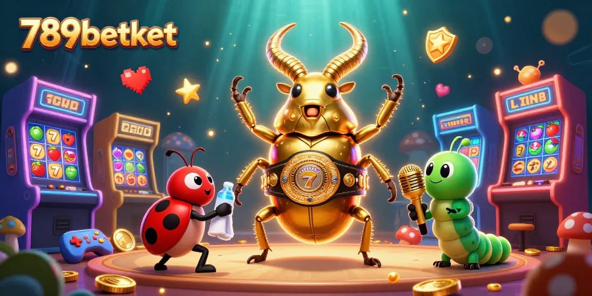 Engage with 789betket in a thrilling casino showdown featuring vibrant slot reels and charismatic characters.