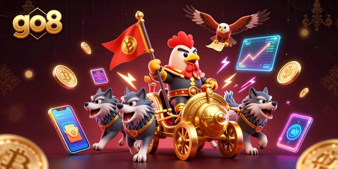 Experience thrilling gameplay at go8 with a rooster warlord and cryptocurrencies.