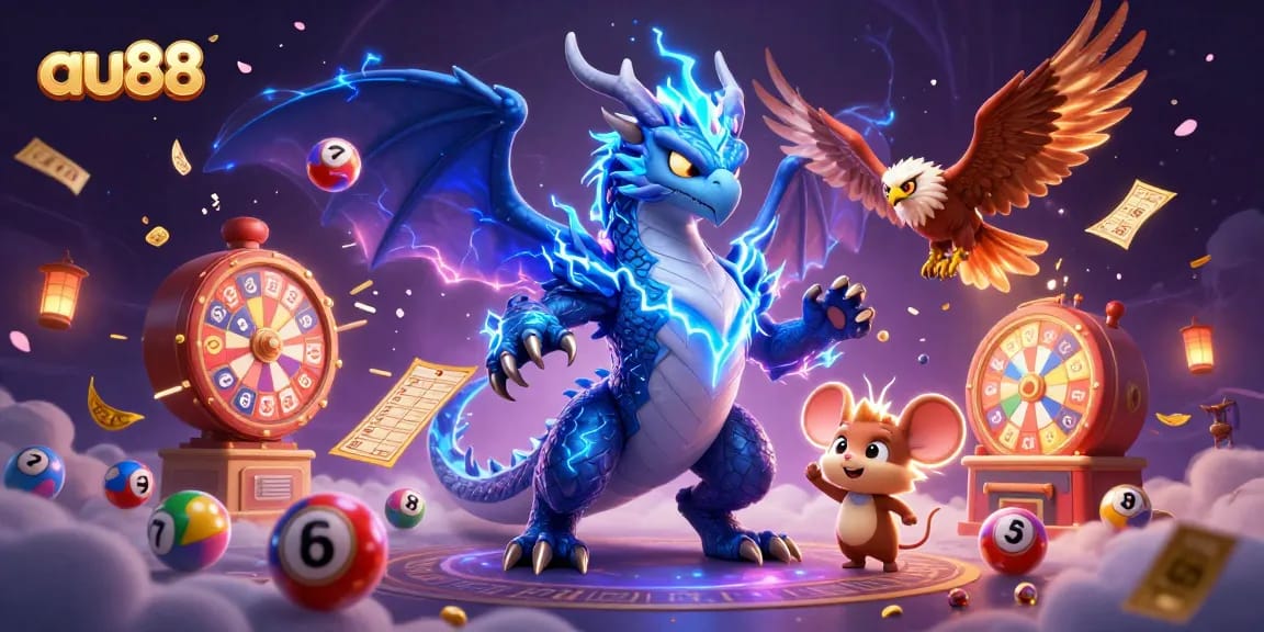 Engage with the thrilling world of au88 casino, featuring dynamic characters and colorful game elements.