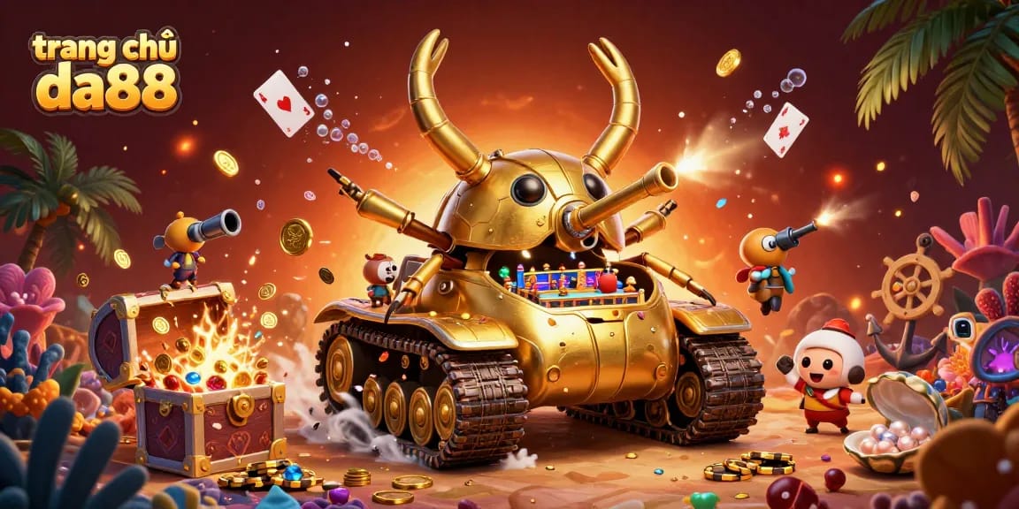 Engage with thrilling gaming adventures at trang chủ da88 featuring a unique casino beetle tank.