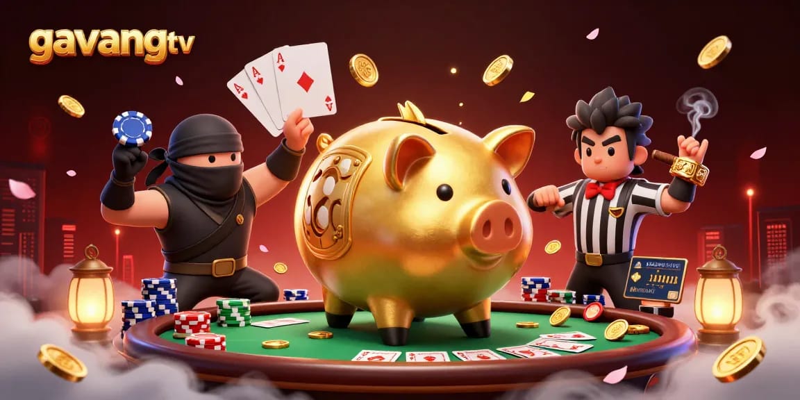 Experience the thrilling action of gavangtv with dynamic characters and casino elements.