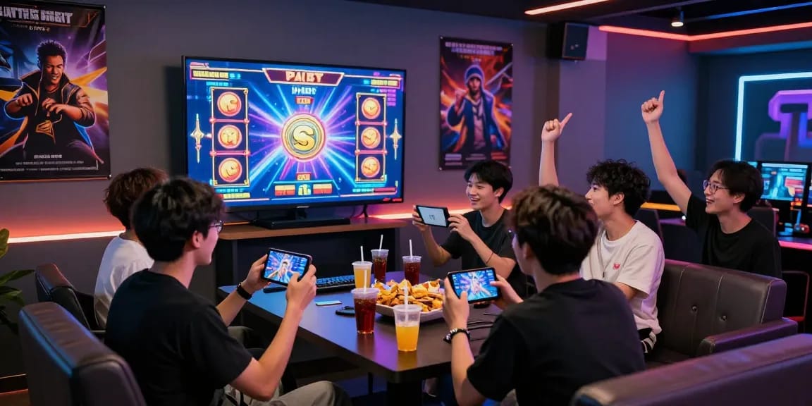 Momen penuh kegembiraan di tahun4d saat pemain bersorak merayakan kemenangan di platform slot online.