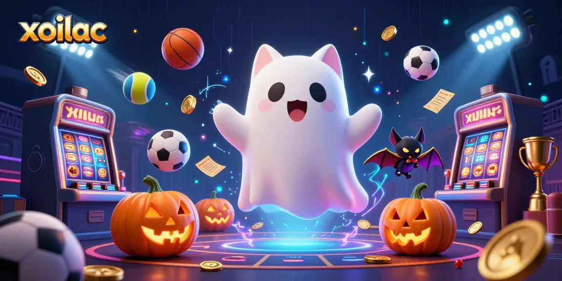 Experience thrilling sports betting with xoilac while engaging with cartoon characters in a vibrant animated scene.