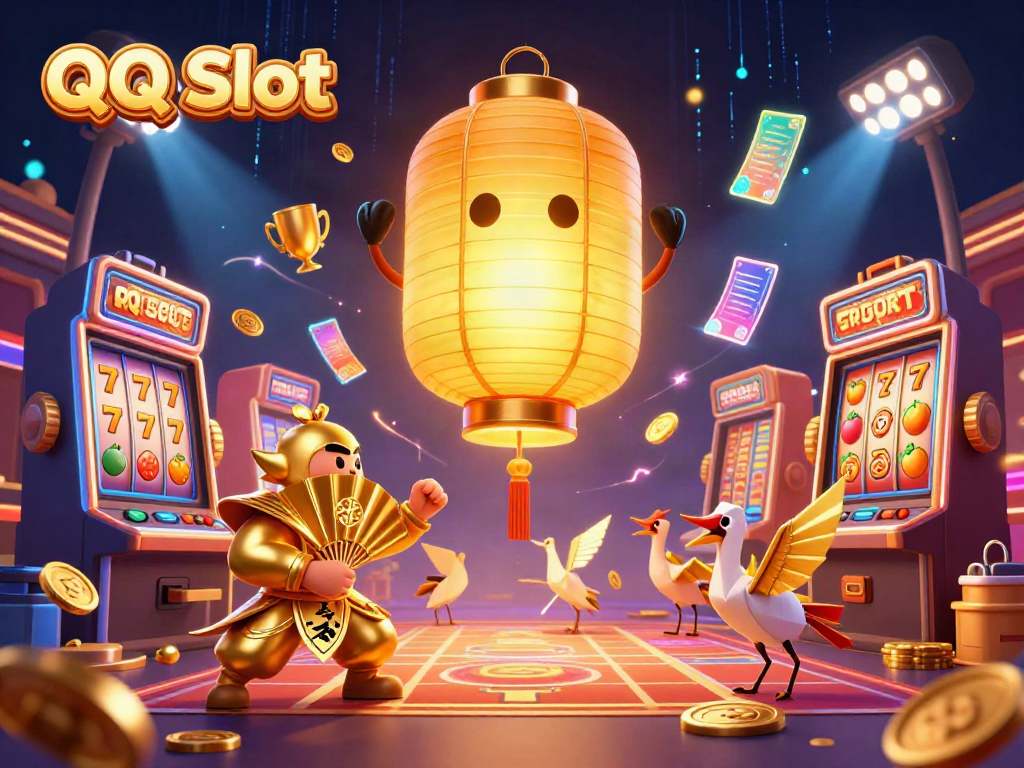 Experience QQ Slot's exciting features with vibrant gaming elements and enchanting characters.