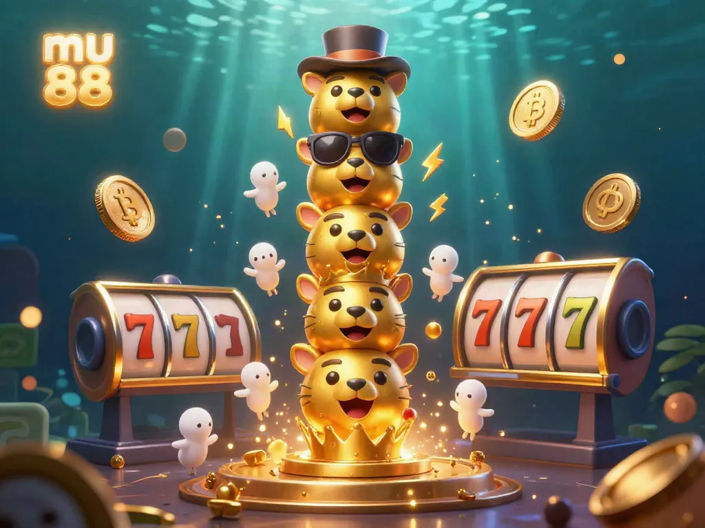 Experience thrilling jackpot action at mu 88 with dynamic 3D totem characters and vibrant special effects.