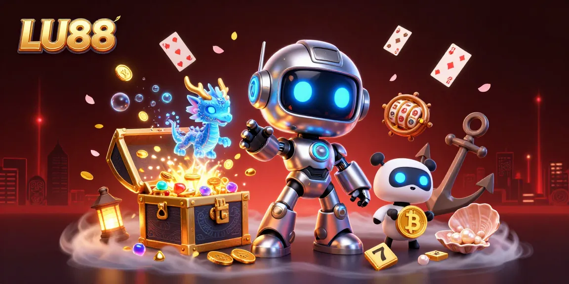 Engage in the thrilling world of LU88 with colorful gaming elements and vibrant characters!