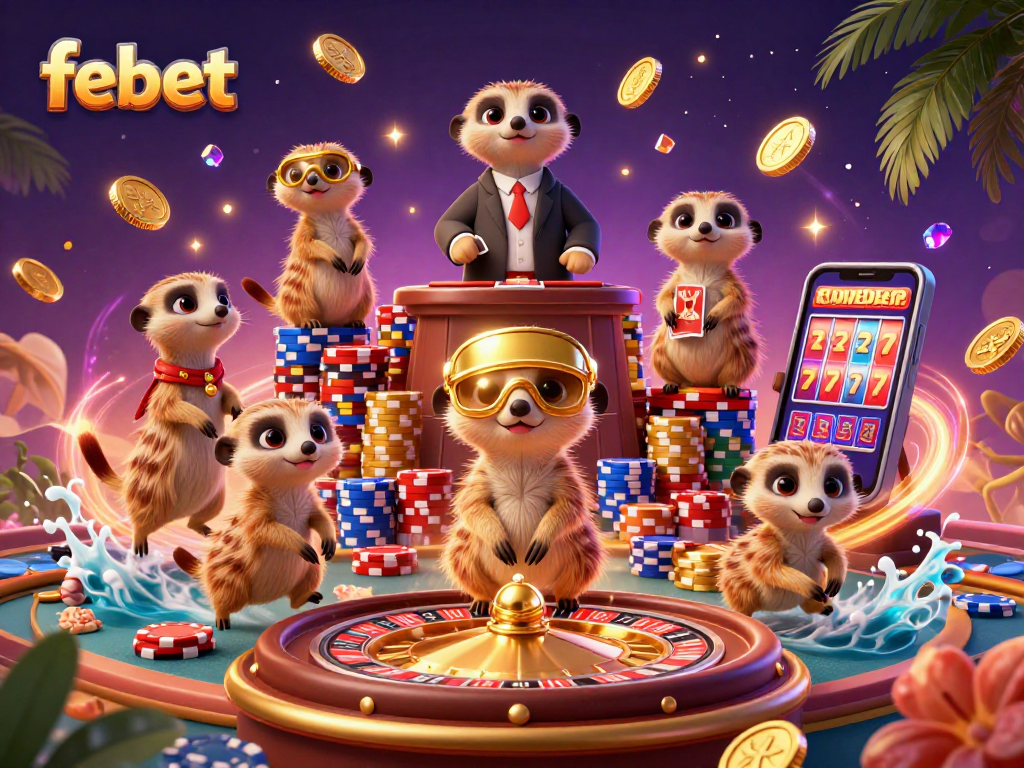 Join the excitement at febet casino with meerkats running the ultimate gaming operation!