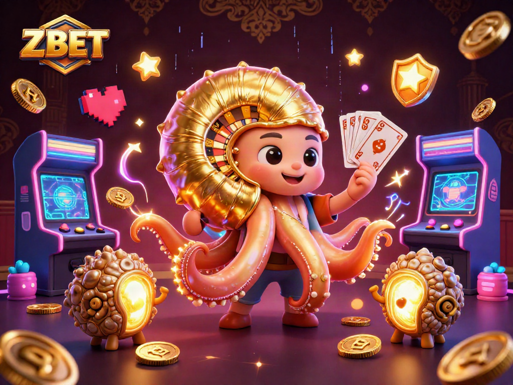 ZBET brings excitement with a giant nautilus roulette wheel and glowing game elements