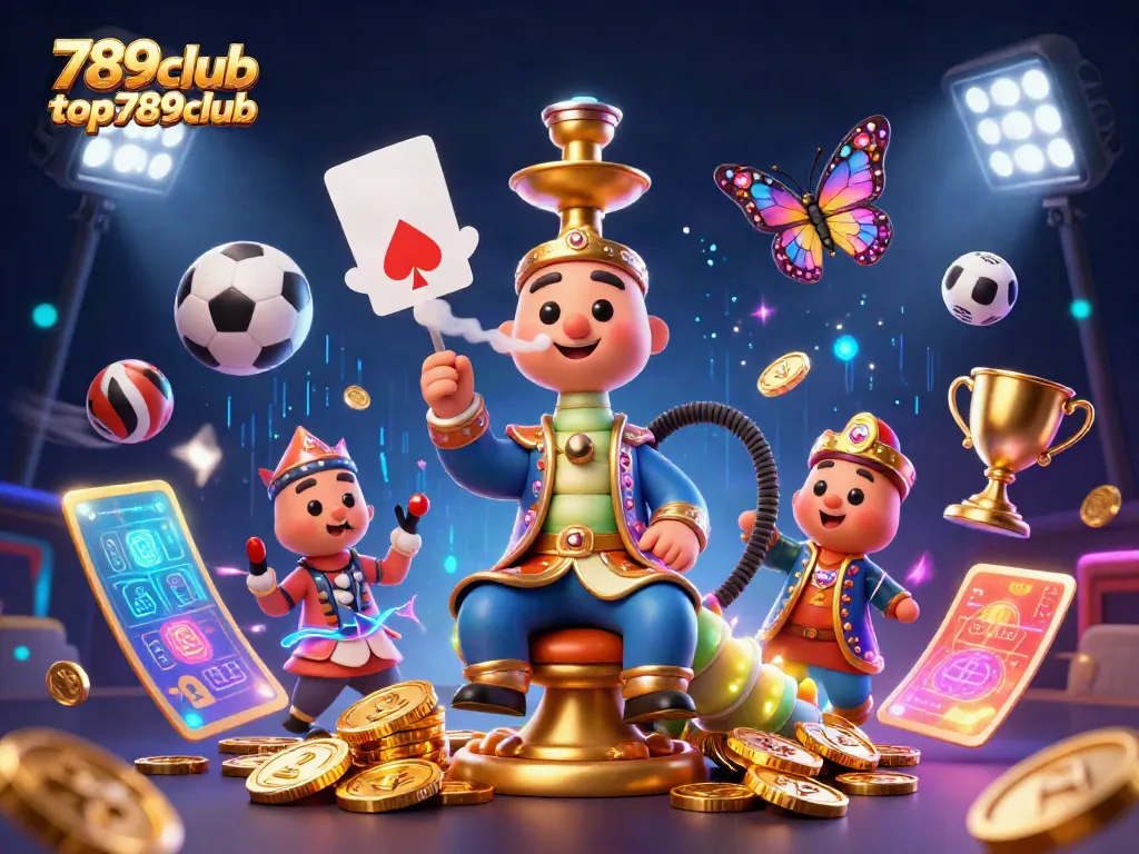 Engage in thrilling gameplay with 789club top789club's vibrant casino art featuring poker hands and dynamic sports elements.