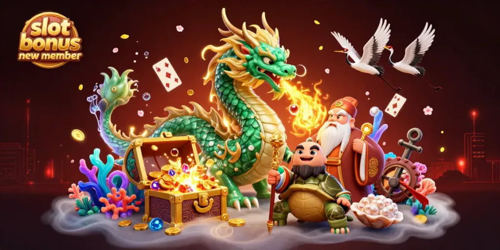 Raih slot bonus anggota baru di Halobet dengan gambar imajinatif penuh keberuntungan.