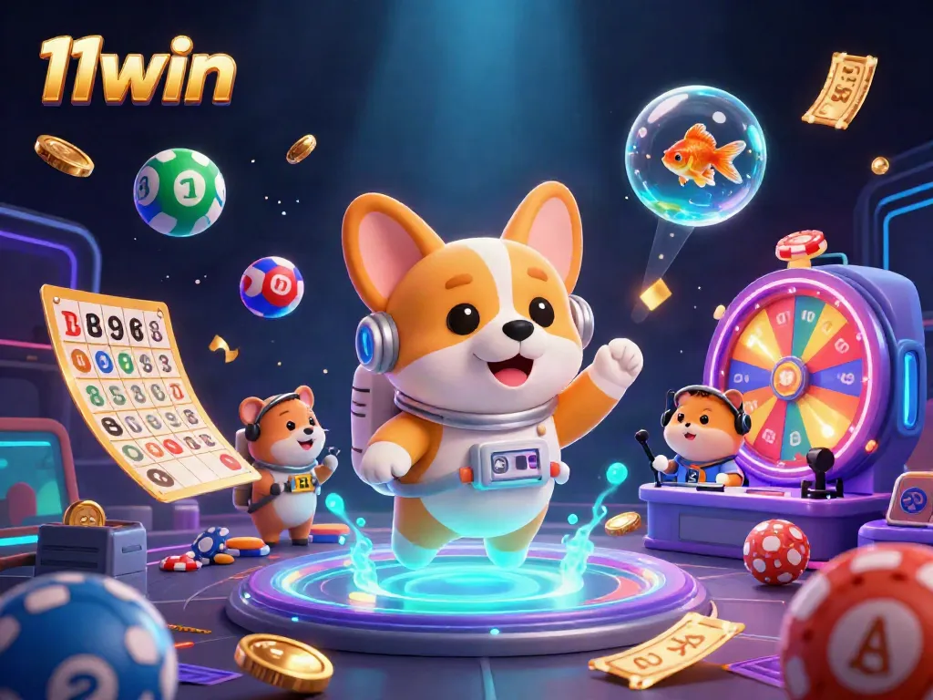 Experience thrilling gaming at 11win with vibrant rewards and captivating characters in a dynamic casino scene.