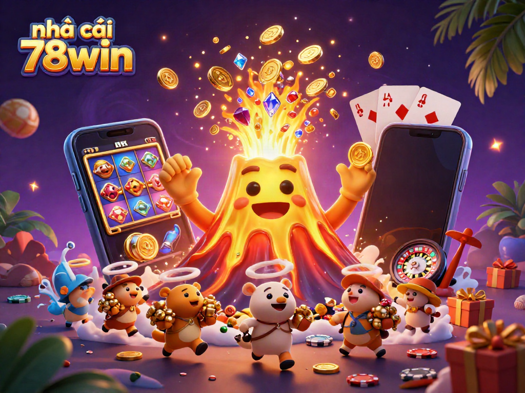 Experience exciting wins at nhà cái 78win with a vibrant volcano of treasure.