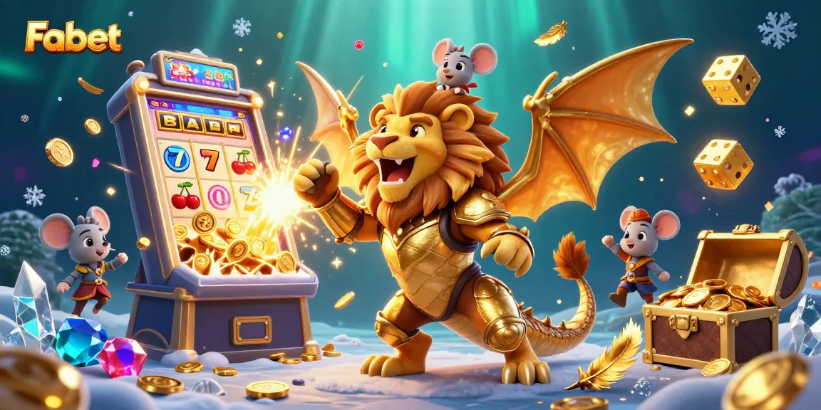 Fabet engages players with thrilling jackpot scenes and vibrant casino game elements.