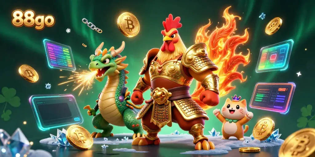 Experience thrilling gameplay with 88go featuring 3D characters in an immersive casino setting