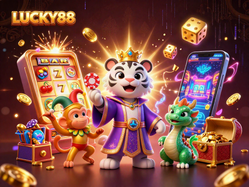 Engage with LUCKY88 slot adventures featuring vibrant characters and exciting symbols.