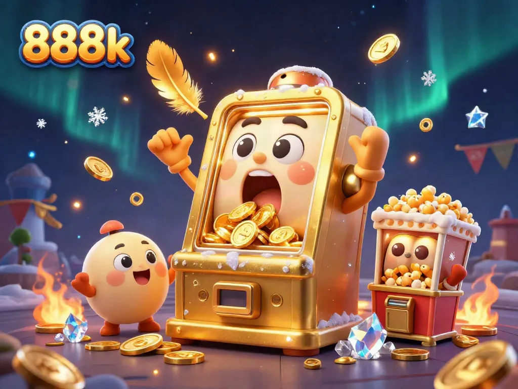 Experience winning moments at 888k with golden slot machines celebrating jackpots.