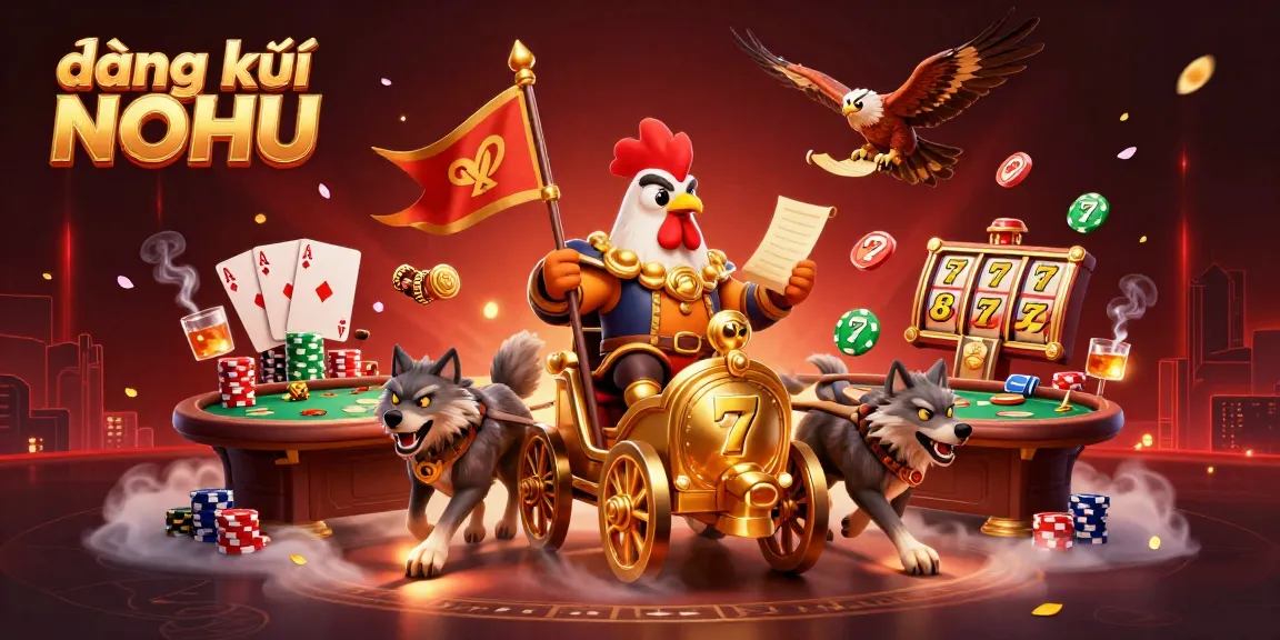 Engage in the excitement of đăng ký NOHU with vibrant casino elements and dynamic characters.
