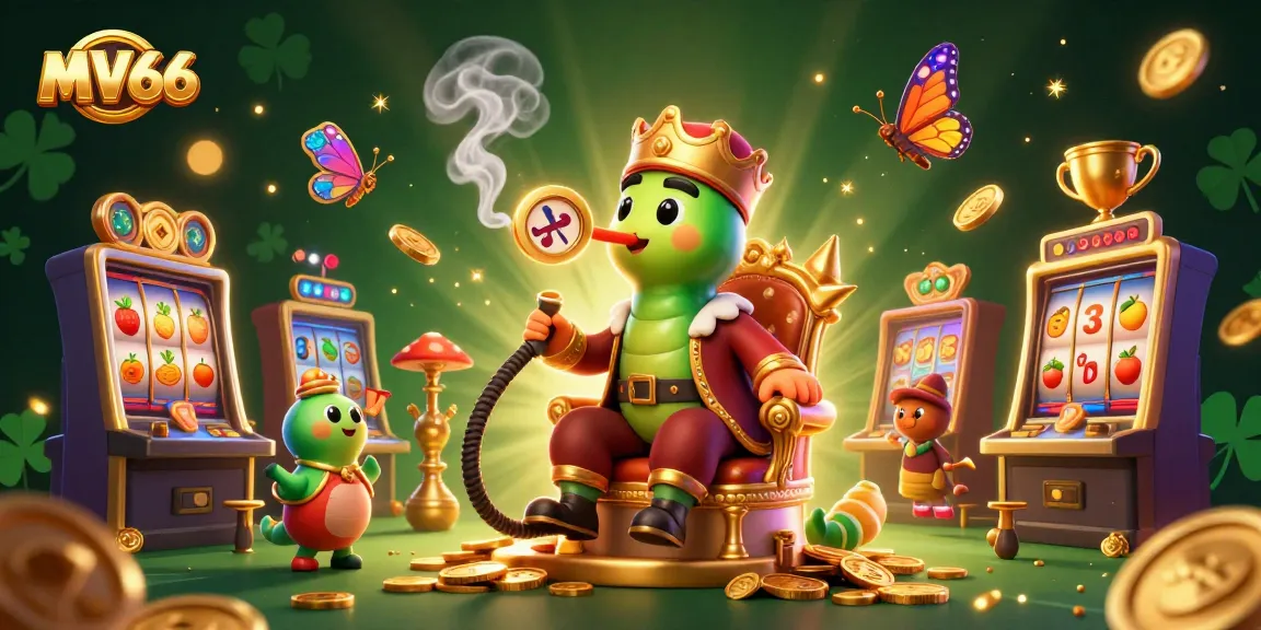 Win big at MV66 with vibrant 3D slot gaming excitement, colorful symbols, and dynamic gold coins.