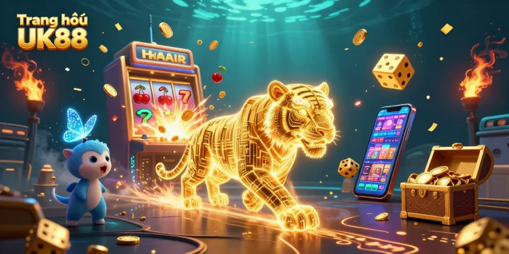 Engage with thrilling gameplay on Trang chủ UK88, featuring dynamic casino elements and vibrant visuals.