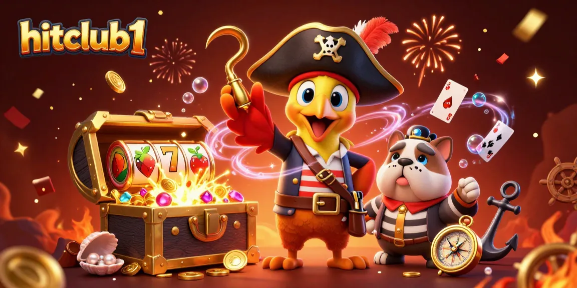 Experience the thrill of hitclub1 gaming with vibrant characters and exciting jackpots in a captivating scene.