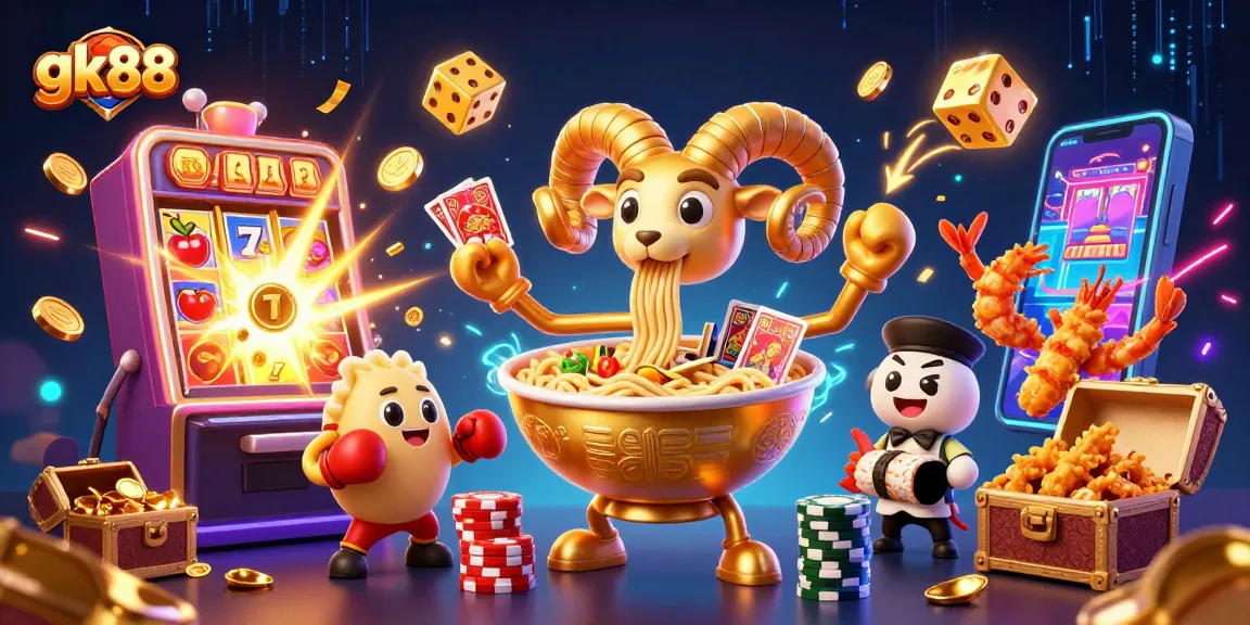 Engage with gk88's vibrant casino scene featuring dynamic characters and thrilling game elements.