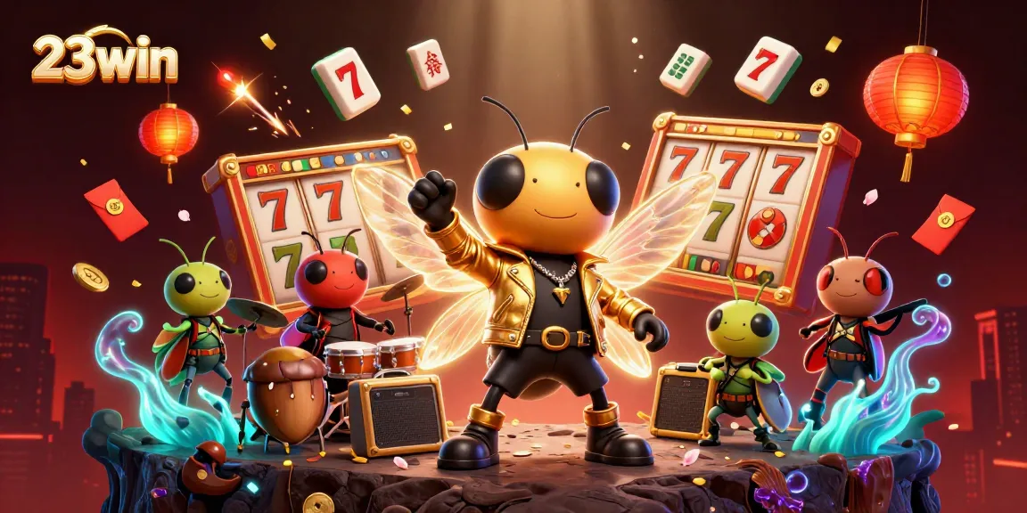 Experience thrilling slots action at 23win with vibrant 3D characters and dynamic gaming elements.