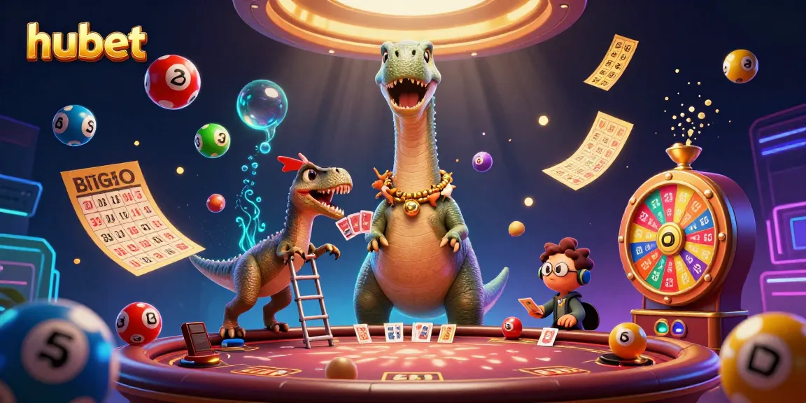 Hubet invites players to enjoy vibrant lottery games, surrounded by colorful elements.
