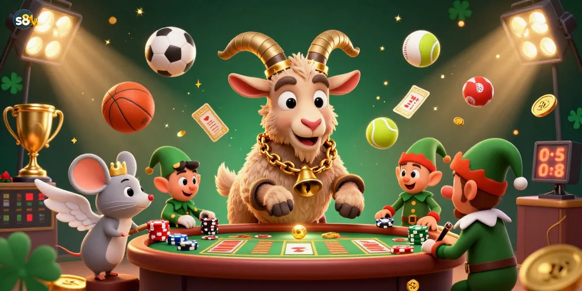 Join the fun with s8tv at a holiday-themed horror casino featuring lively characters and dynamic gaming elements.