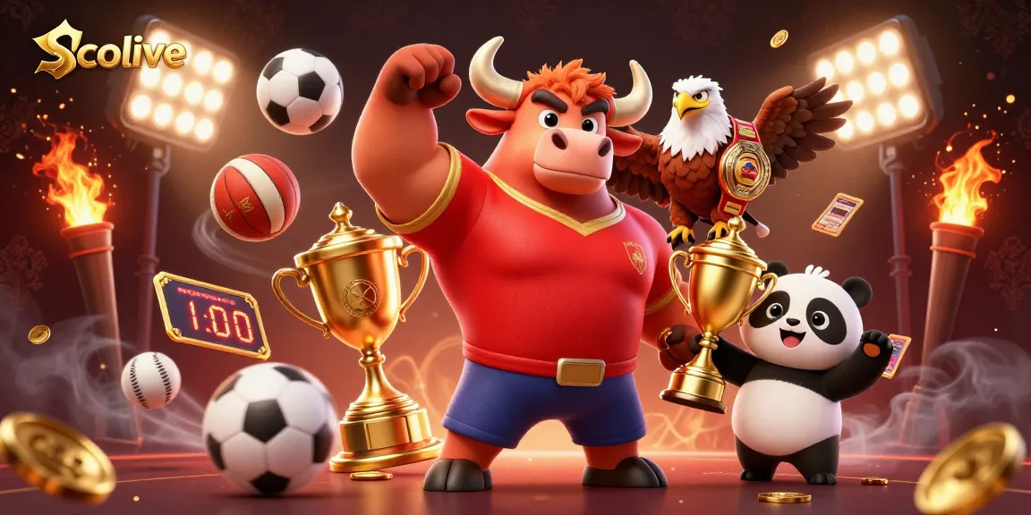 Socolive enhances sports betting experiences with a lively scene of winning characters and dynamic betting elements.