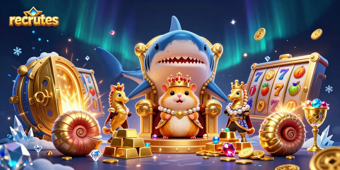 Boost your winning strategies with recrutes in this dynamic casino-themed illustration.