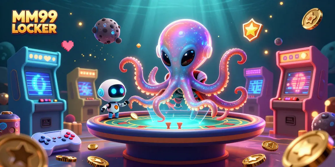 Experience thrilling gaming action at MM99 LOCKER with vibrant alien-themed casino creatures.