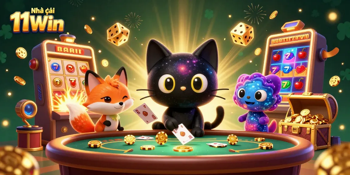 Bet big and enjoy the exciting universe of Nhà cái 11Win casino with cosmic characters and vibrant gaming elements.