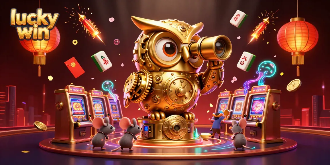 Experience the thrill of the lucky win in a vibrant casino scene with animated characters and immersive gaming elements.